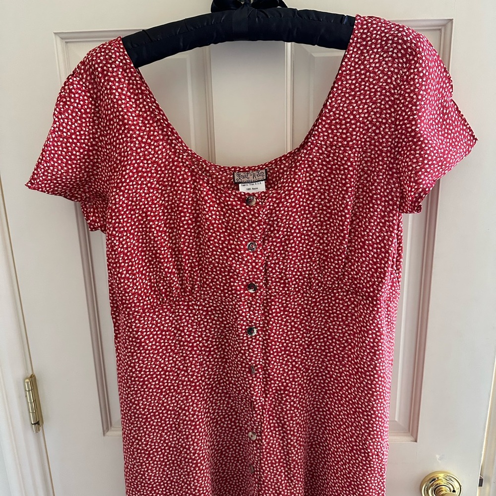 Carole Little Streetwear 100% Rayon Dress with raised waistline......size 14